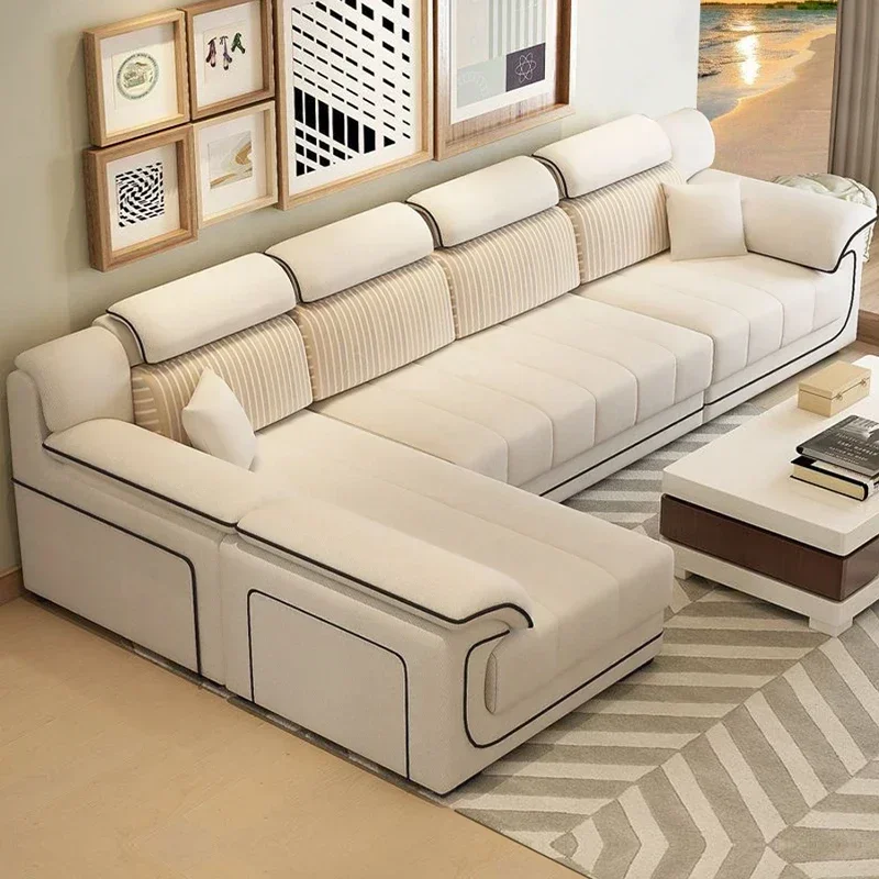 Home Cinema Sofa - ウッドベージュのヨーロピアンソファ、フィラーアームレストデザイン、北欧風リクライニング、レイジーソファ、サロンラグジュアリーモダンディヴァーノ、2人掛け、ユニークな家具