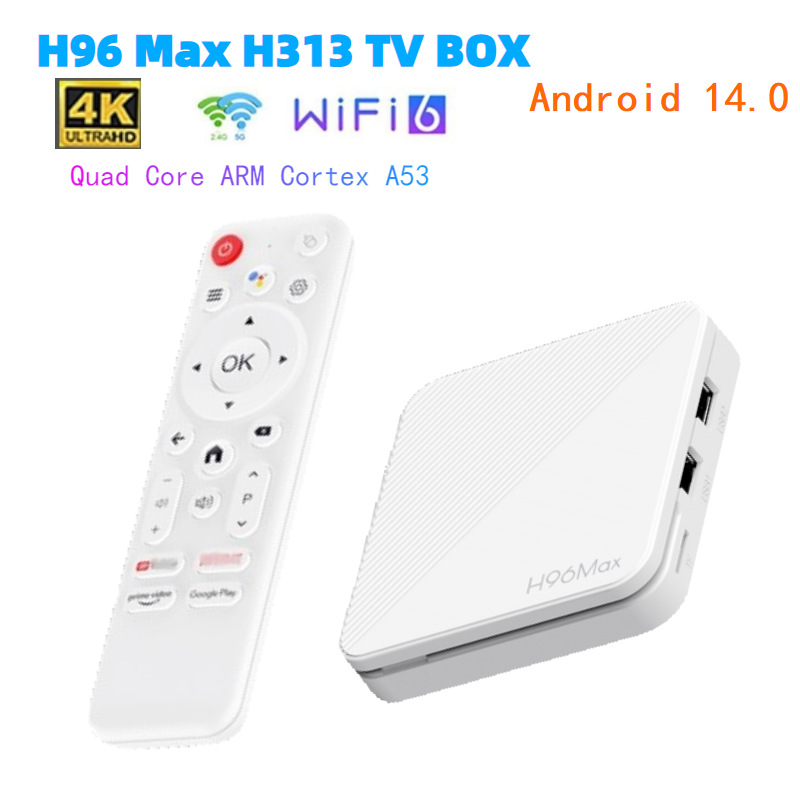 Home Cinema Google - H96 MAX Allwinner H313クアッドコア スマートTVボックス Android