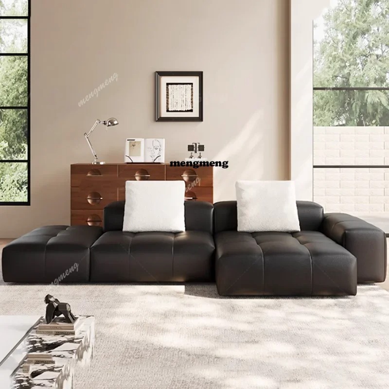 Home Cinema Sofa - 北欧革圧縮ソファミニマリスト高級リラックスアームチェアシネマ圧縮ソファ寝室デザインムービーズ家庭用家具