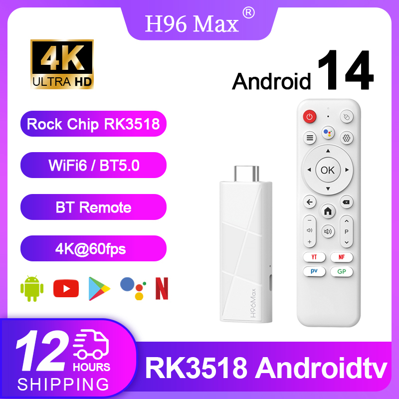 Home Cinema Google - H96 MAX RK3518 Android14 スマートミニTVスティック Wifi6