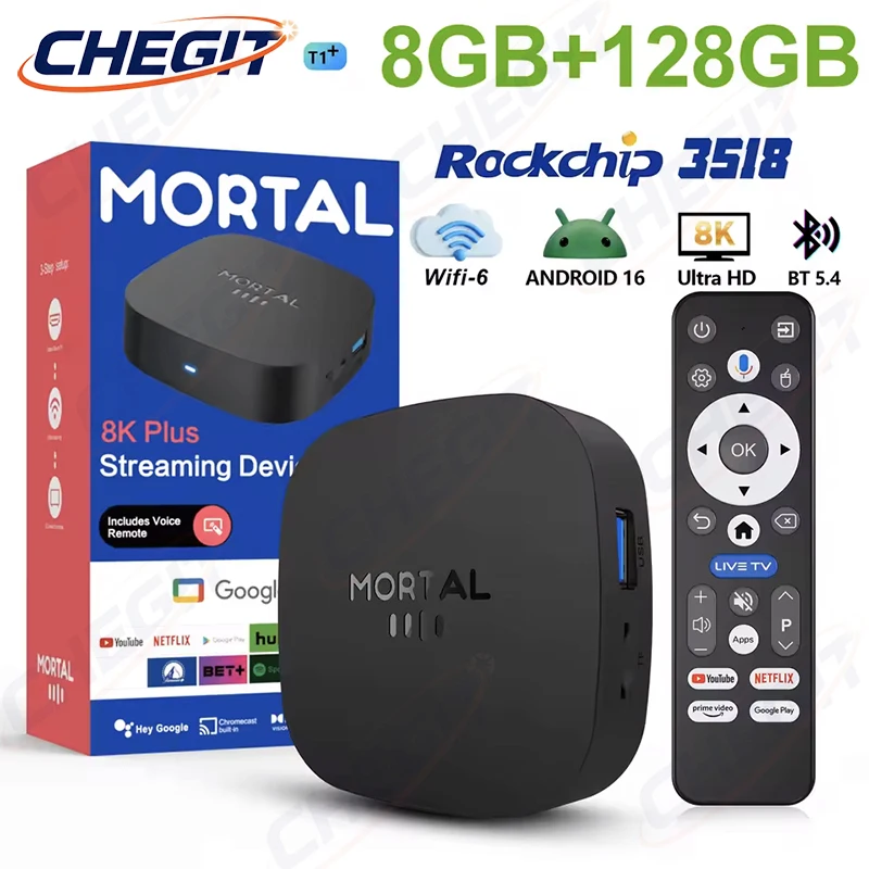 Home Cinema Google - 2026年新型T1+ 8K HD TVボックス Android 16.0