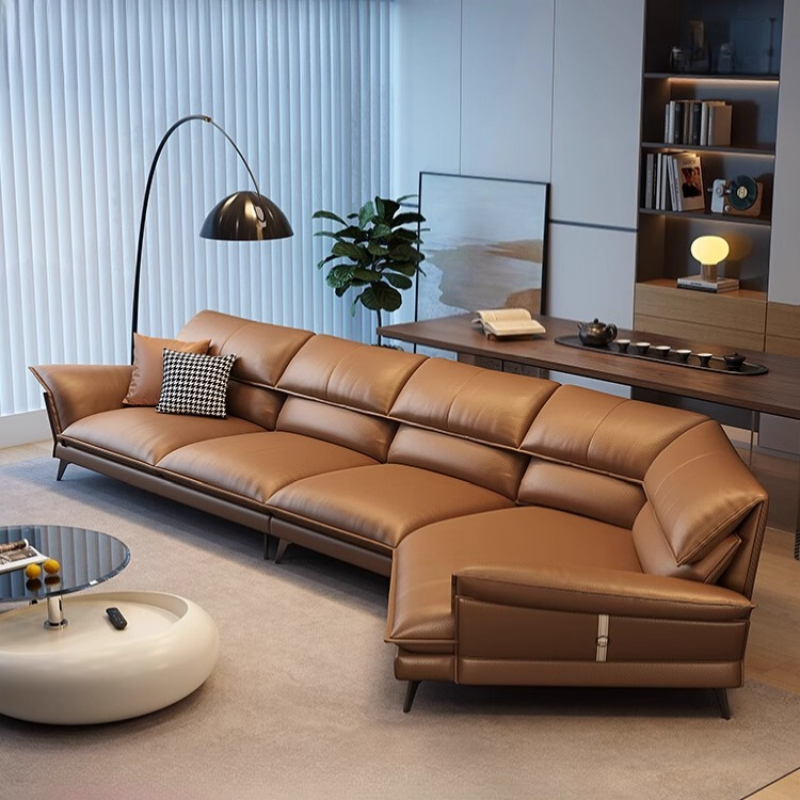 Home Cinema Sofa - 本革高級イタリア製ソファ 北欧モダン シネマ寝室用ソファ レイジーアパートメント ソファ リビングルーム用家具