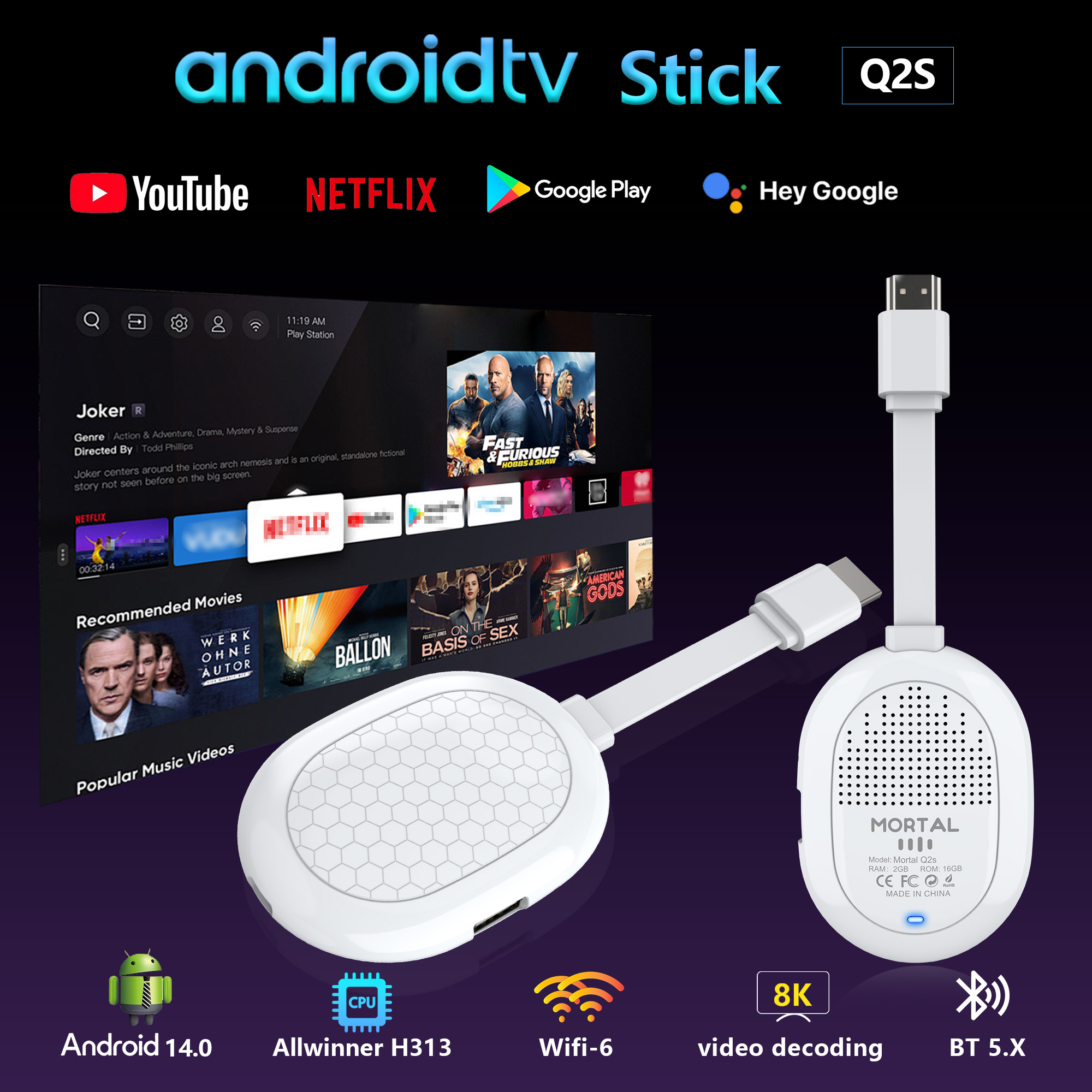 Home Cinema Google - 人気 Android 14.0 Allwinner H313 TV