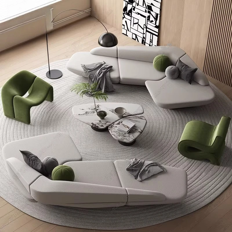 Home Cinema Sofa - ゲーム湾曲ソファレセプションモダンデザイナー高品質ルーム装飾リビングルームソファリラックスレジャーサロンムエブル家具