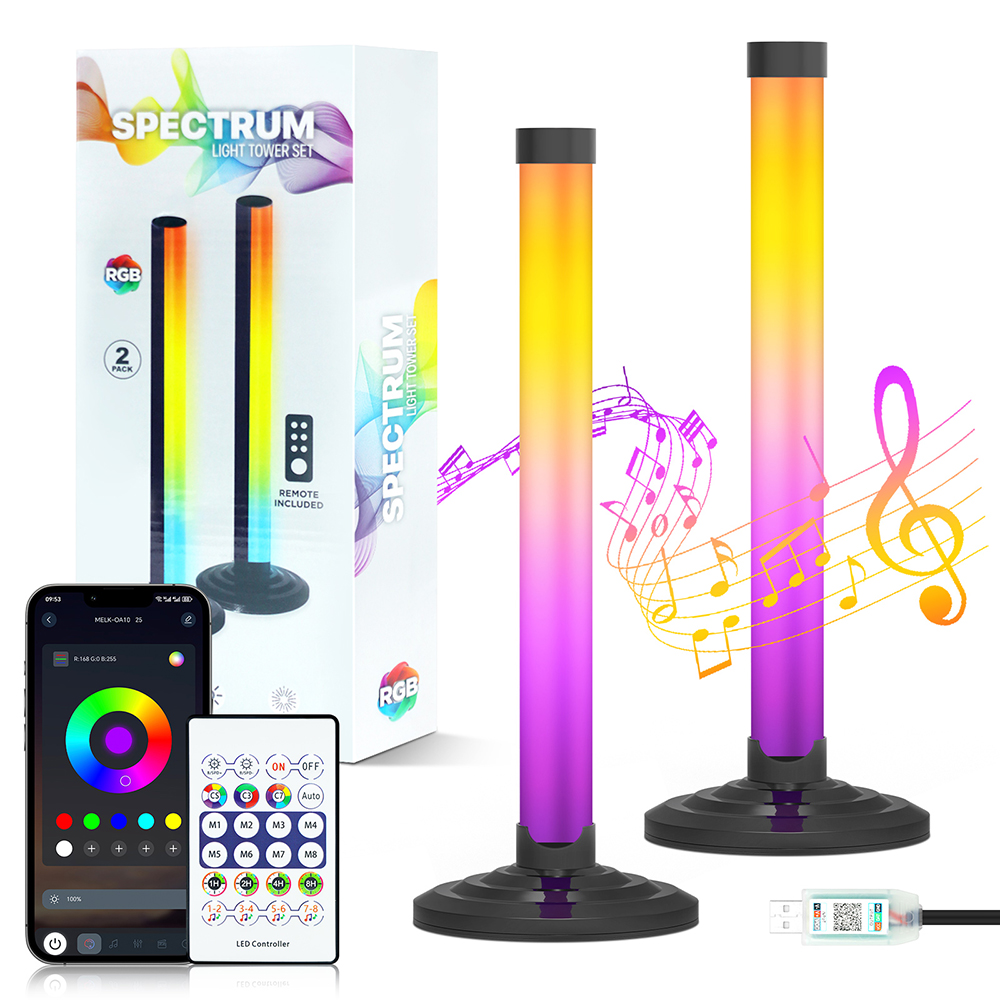 Home Cinema Tv - 5VスマートLEDコーナーフロアランプRGB音楽同期Bluetoothアプリリモコンタイマー付きホームシアターTVバックライト用ホーム照明