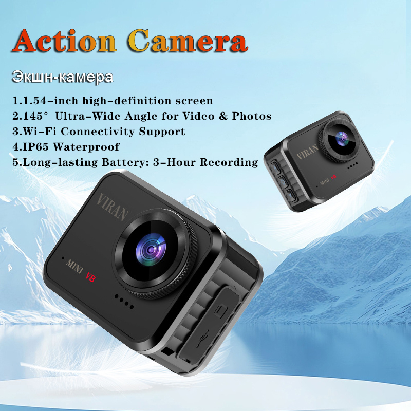 Home Cinema Outdoor - ミニアクションカメラ 4K ウルトラHD 16MP 長時間録画 WiFi