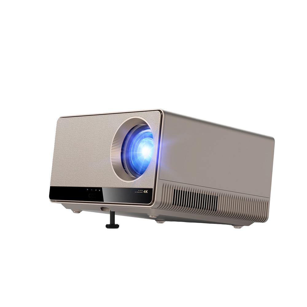 Home Cinema Tv - ZXY 4K UHD 3840x2160解像度 ランププロジェクター 内蔵スピーカー、デュアルHDMI