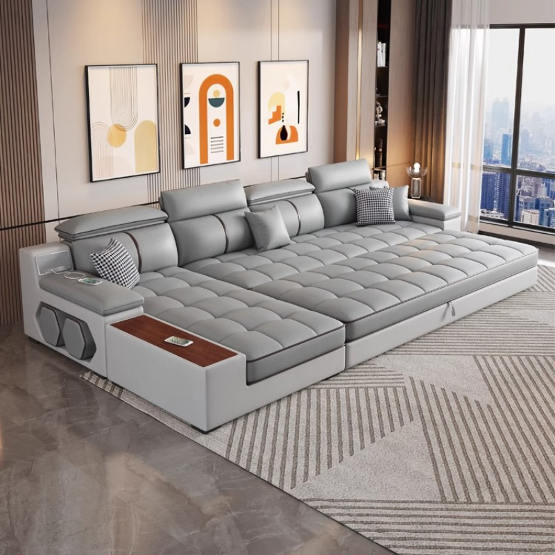 Home Cinema Sofa - 小さなアパート用アームチェア ソファ ベッド 収納付き 快適なストレートソファ 映画館用