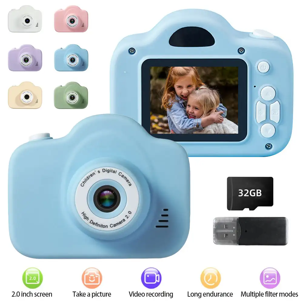 Home Cinema Outdoor - 1080P HD シングルカメラビデオカメラミニキッズデジタルカメラおもちゃ 2 インチカラーディスプレイカム子供の誕生日プレゼント屋外おもちゃ