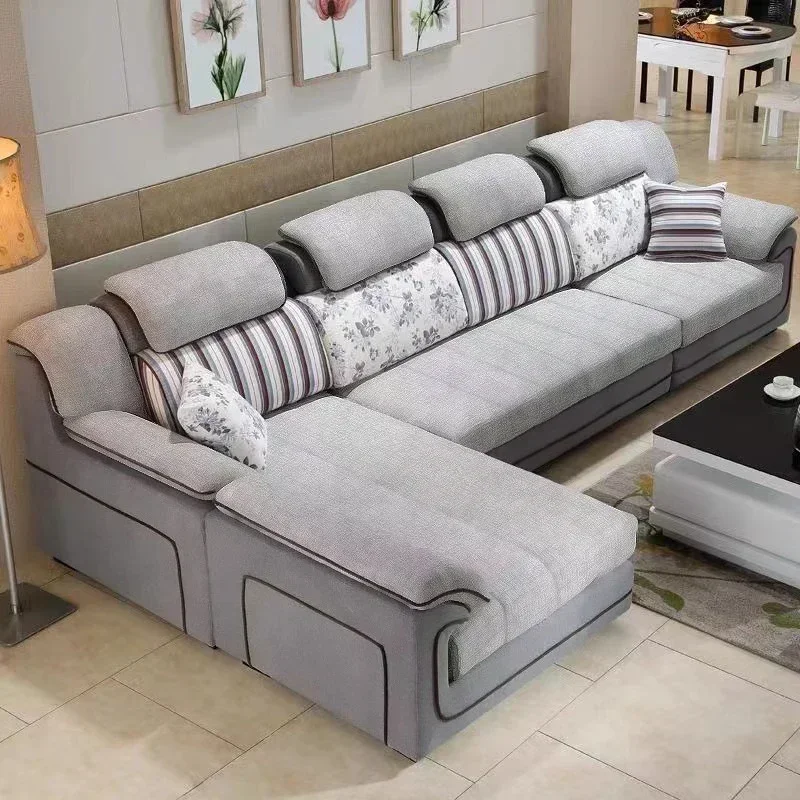 ウッドベージュのヨーロピアンソファ、フィラーアームレストデザ - Home Cinema Sofa のレビューと価格