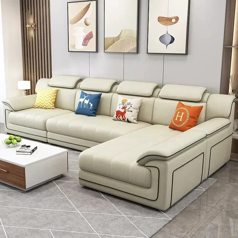 ウッドベージュのヨーロピアンソファ、フィラーアームレストデザ - Home Cinema Sofa のレビューと価格