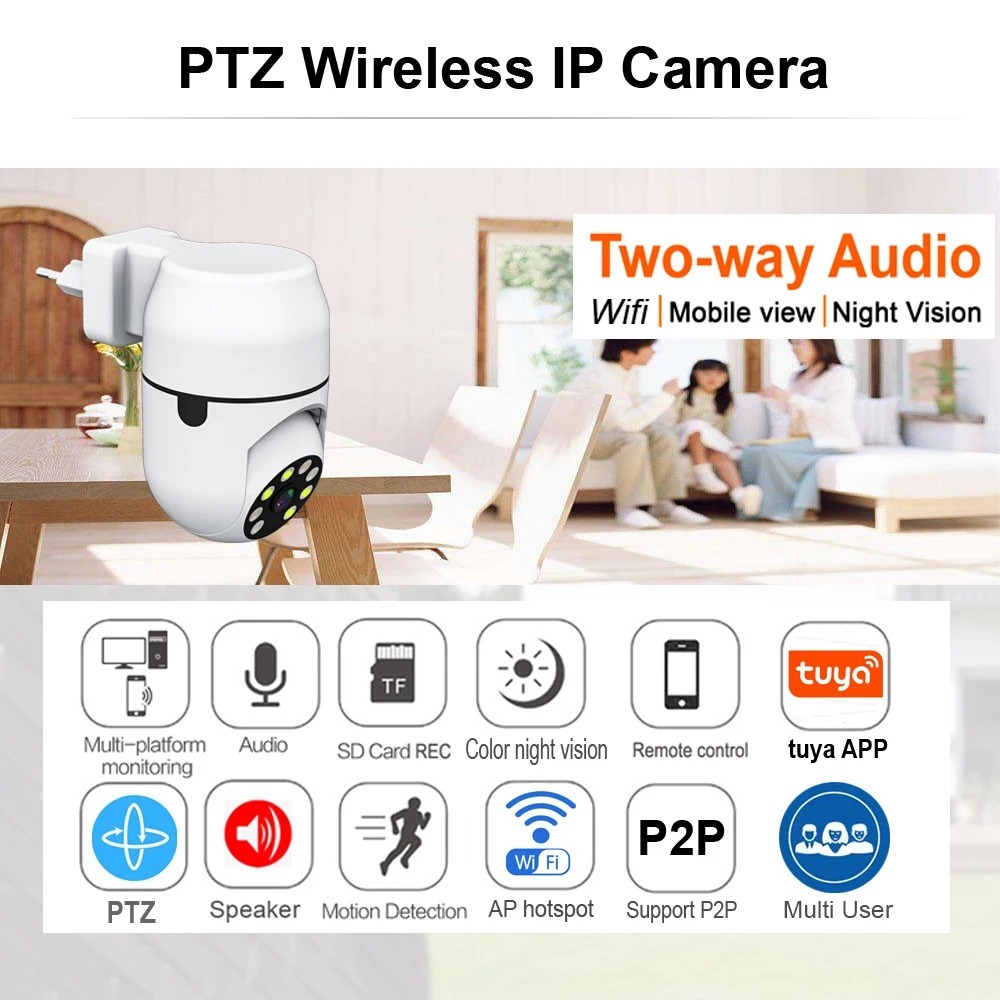 Tuya ワイヤレスカメラ IP HD Tuya 人間自動追 - Home Cinema Panasonic のレビューと価格