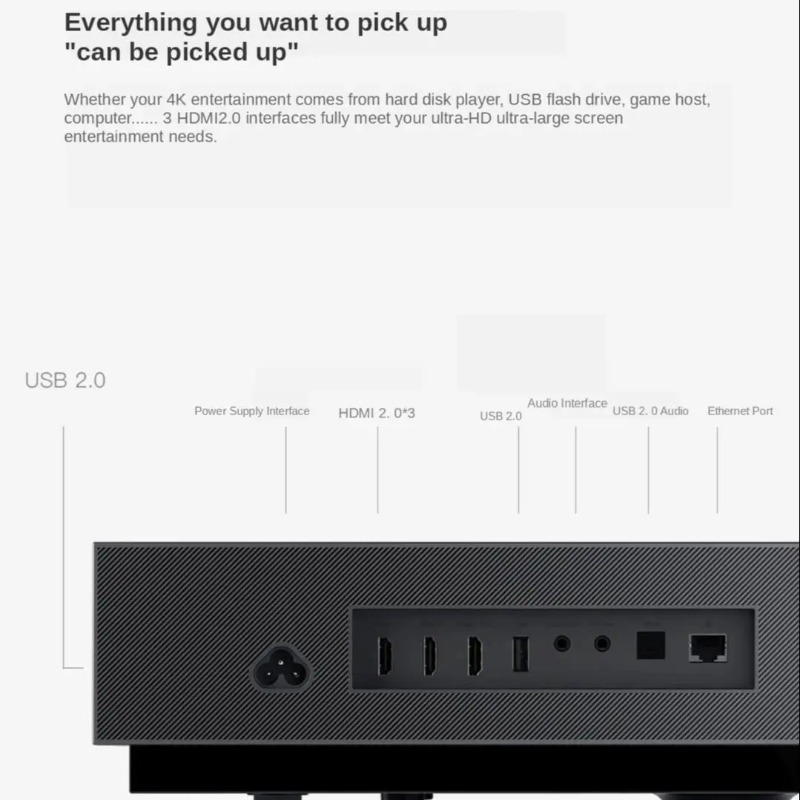 Fengmi 4Kシネマプロフェッショナルレーザープロジェク - Home Cinema Tv のレビューと価格