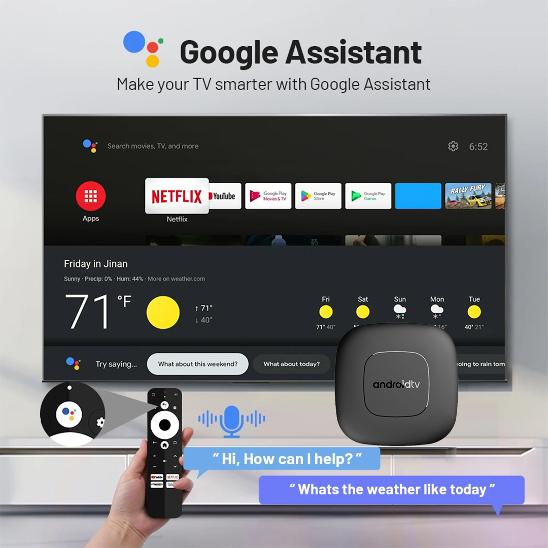 T1 スマートアンドロイドTVボックス Android 16 - Home Cinema Google のレビューと価格