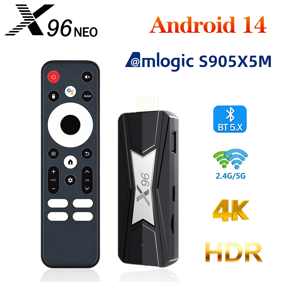 X96 NEO TVスティック Amlogic S905X5 - Home Cinema Google のレビューと価格