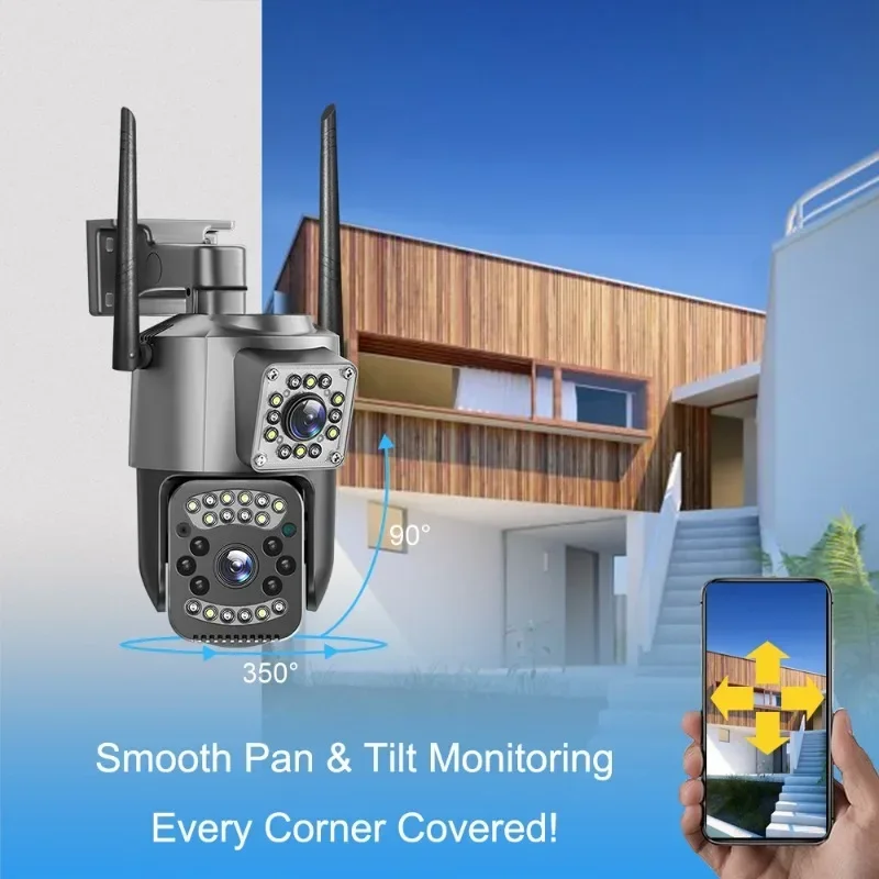 屋外IPWiFi HD 8MP屋外監視カメラ,4K,PTZ, - Home Cinema Outdoor のレビューと価格
