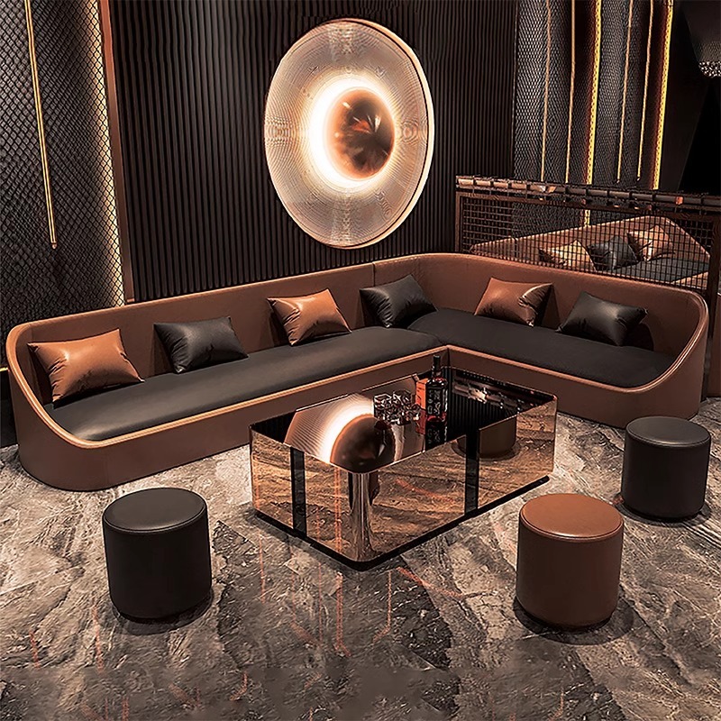 商業用ブースコーナー不規則デザインブースソファサロンコーヒー - Home Cinema Sofa のレビューと価格