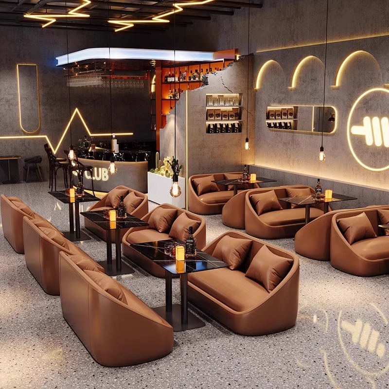 商業用ブースコーナー不規則デザインブースソファサロンコーヒー - Home Cinema Sofa のレビューと価格