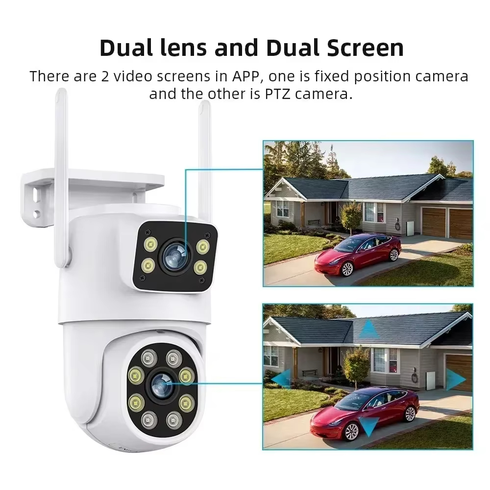 Tuya 4K 8MP Wifi カメラ PTZ 屋外デュア - Home Cinema Outdoor のレビューと価格