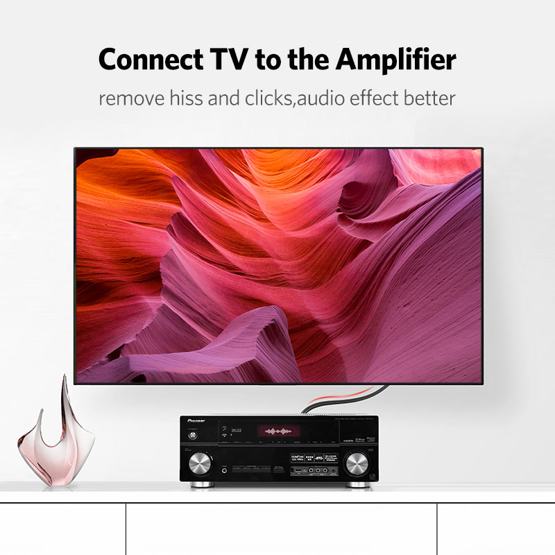 Ugreen-オーディオケーブルオス-オス,金メッキ,2m, - Home Cinema Tv のレビューと価格