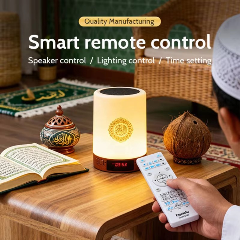 ナイトライトイスラム教徒アラビア語コーランアザン時計イスラム - Home Cinema Tv のレビューと価格