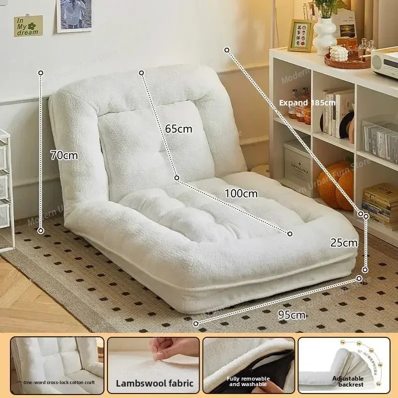 怠惰なソファ寝室バルコニー一人用折りたたみ二人用畳ソファベッ - Home Cinema Sofa のレビューと価格