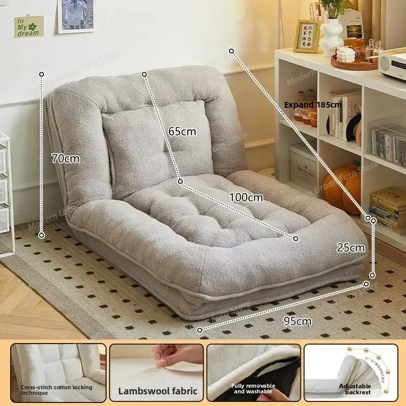 怠惰なソファ寝室バルコニー一人用折りたたみ二人用畳ソファベッ - Home Cinema Sofa のレビューと価格