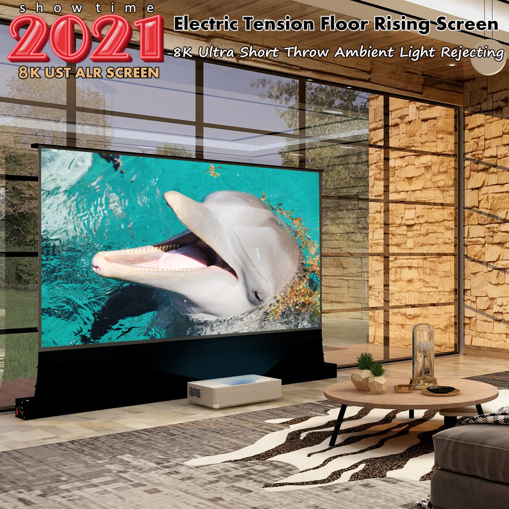 UST-折りたたみ式電動プロジェクタースクリーン,電動レーザ - Home Cinema Tv Screen のレビューと価格