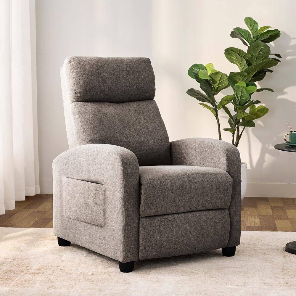 モダンな手動プッシュバックリクライニングチェア、調節可能なシ - Home Cinema Sofa のレビューと価格