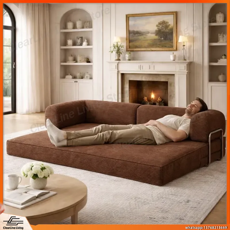 2026デザインズ 2人掛けファブリックソファベッド ブラウ - Home Cinema In Small Room のレビューと価格