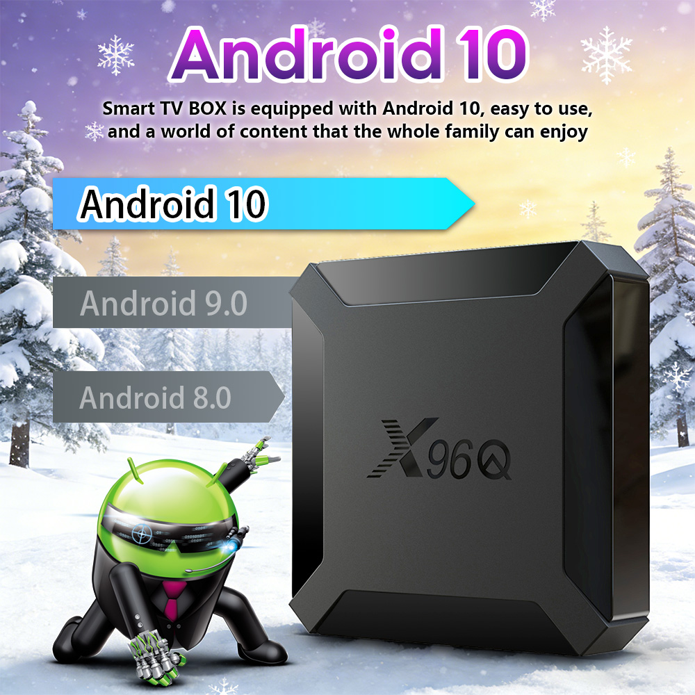 X96Q Android TVボックス クアッドコア And - Netflix Home Cinema のレビューと価格
