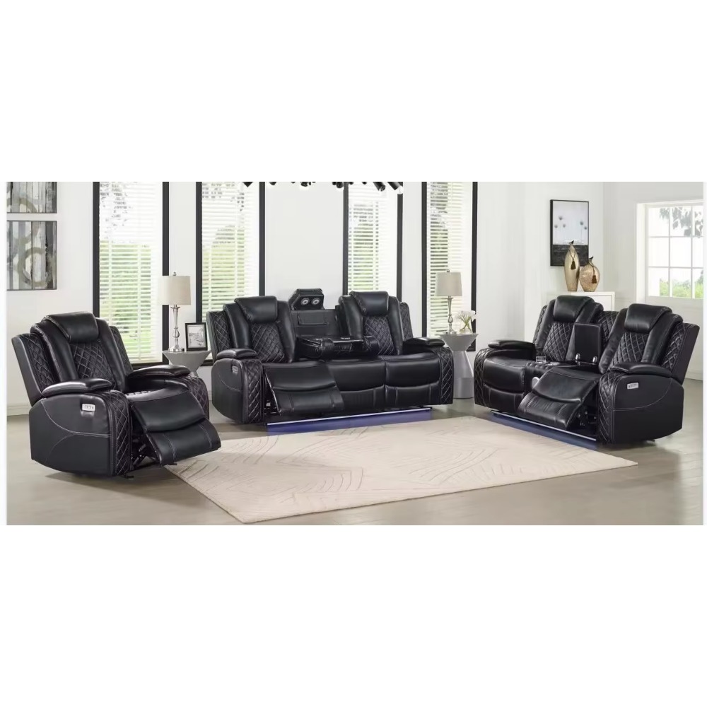 高品質電動リクライニングリビングルームソファカバー 1+2+ - Home Cinema Sofa のレビューと価格