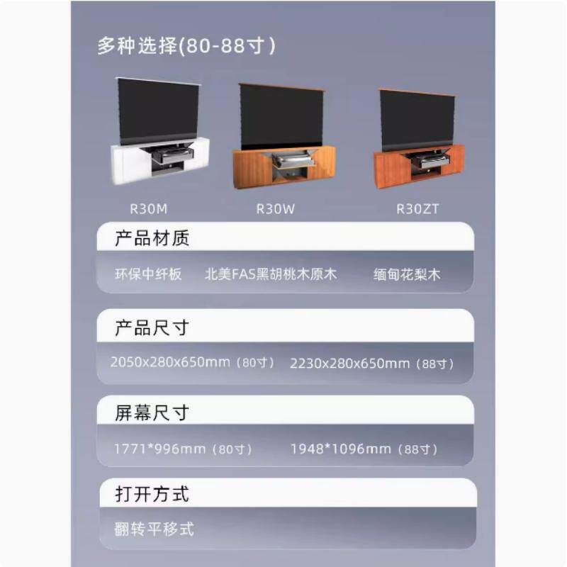 順和、迪盛スクリーンR30インビジブルホームシネマリカードデ - Home Cinema Tv Screen のレビューと価格