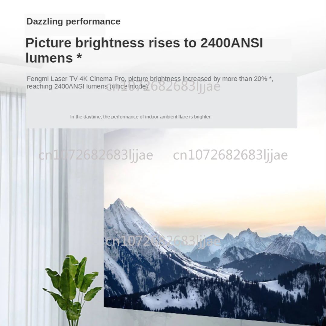 4Kシネマプロレーザー投影テレビ 2400ANSIルーメン  - Home Cinema Tv のレビューと価格