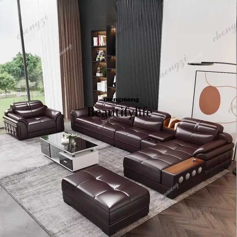 D5556 本革製小型アパートソファ 高級アパート映画館寝室 - Home Cinema In Small Room のレビューと価格