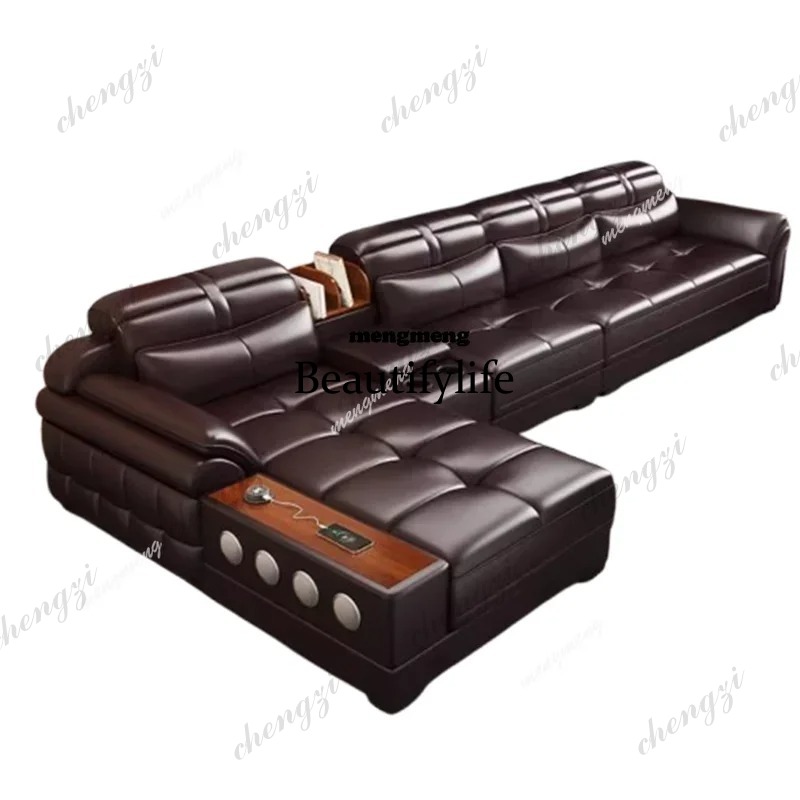 D5556 本革製小型アパートソファ 高級アパート映画館寝室 - Home Cinema In Small Room のレビューと価格