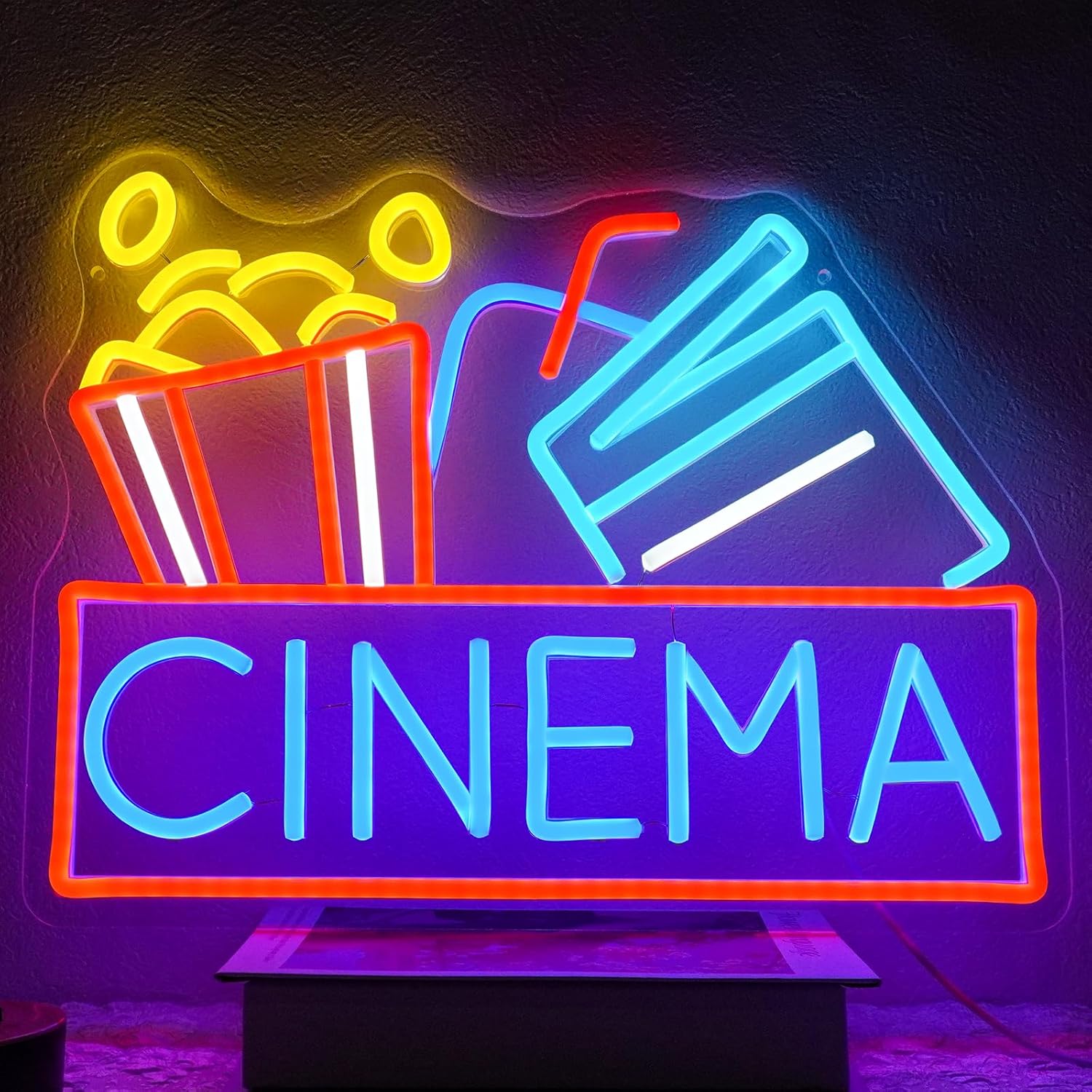 映画館ネオンサイン USB電源 LED調光可能 LEDイスラ - Home Cinema Outdoor のレビューと価格