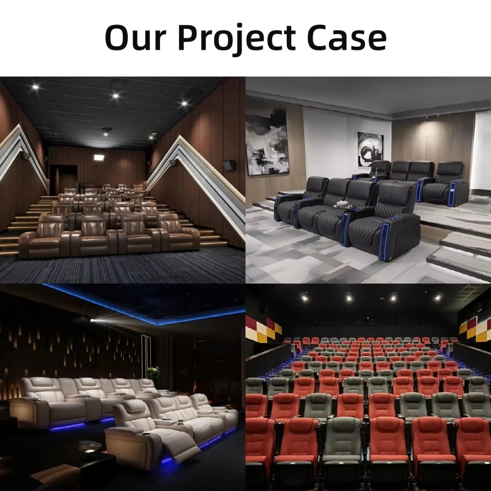 モダンな電動リクライニングソファ、調節可能なレザー電動リクラ - Home Cinema Sofa のレビューと価格